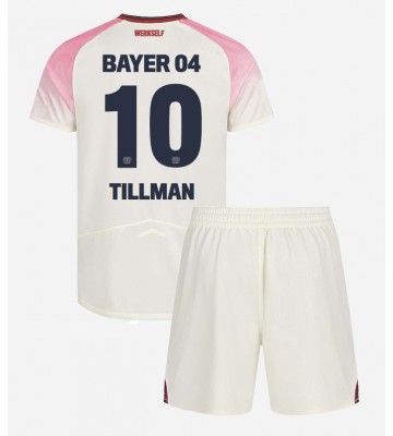 Bayer Leverkusen Malik Tillman #10 Dětské Venkovní Dres 2025-26 Krátký Rukáv (+ trenýrky)